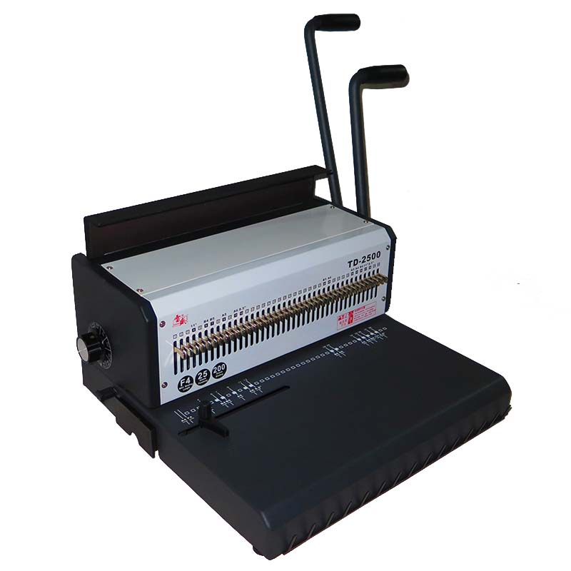 雷盛TD-2500铁圈装订机 全钢外壳与高级碳化的专业办公之选